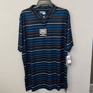 NWT PGA Pro Tour Navy Golf Polo Size XXL
